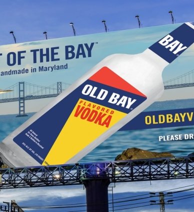 Old Bay Vodka billboard