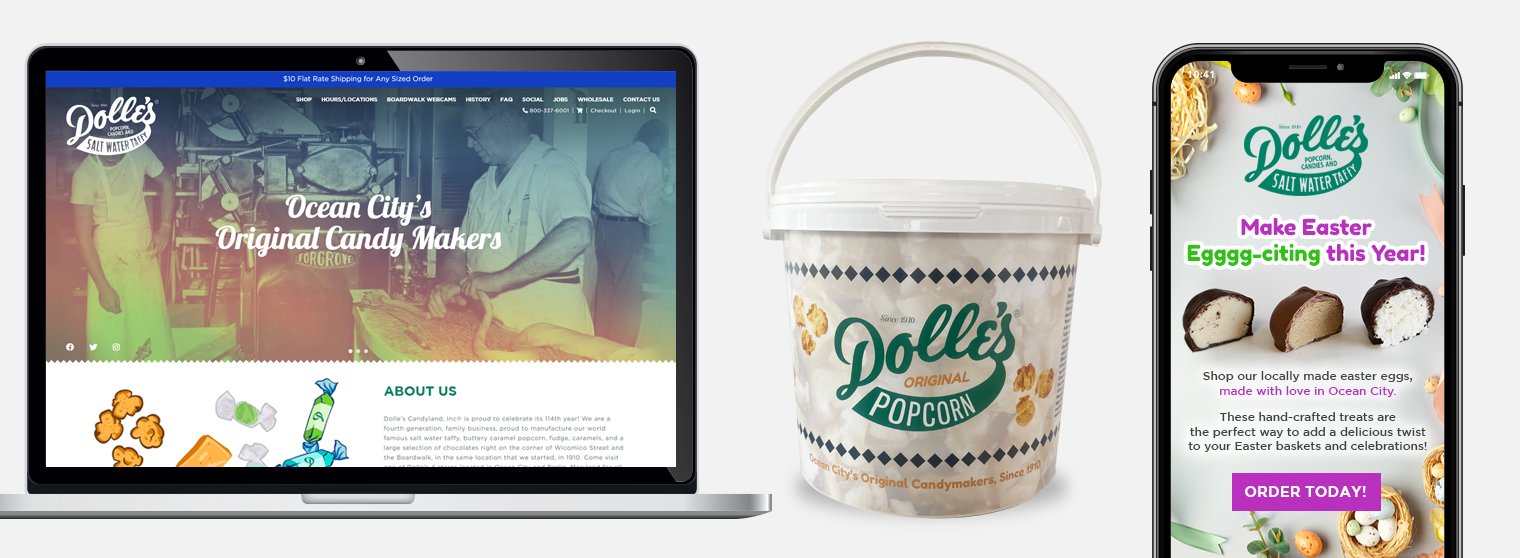 Dolle's Candyland website and bucket