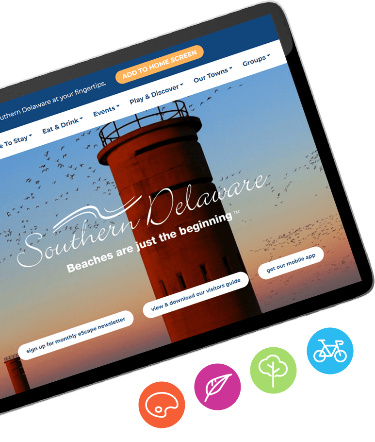 Southern Delaware Tourism homepage