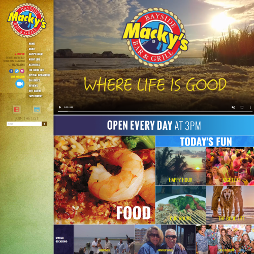 Mackys home screen website